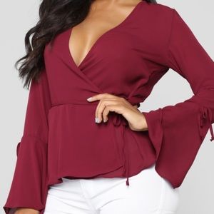Women’s Surplice Top - Size L